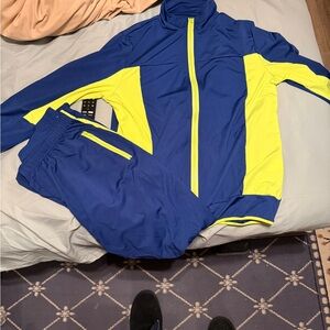 Brand New “Shark Tale” Oscar Blue and Yellow Tracksuit Set Costume